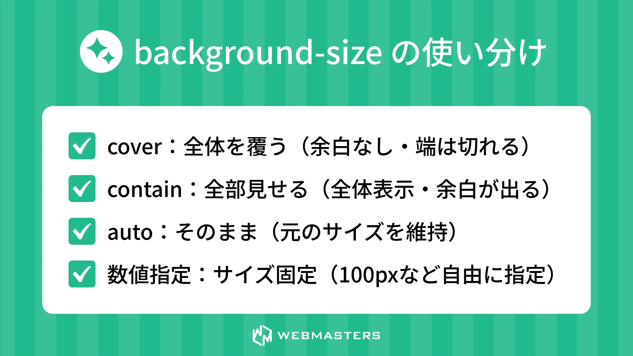 background-size の使い分け