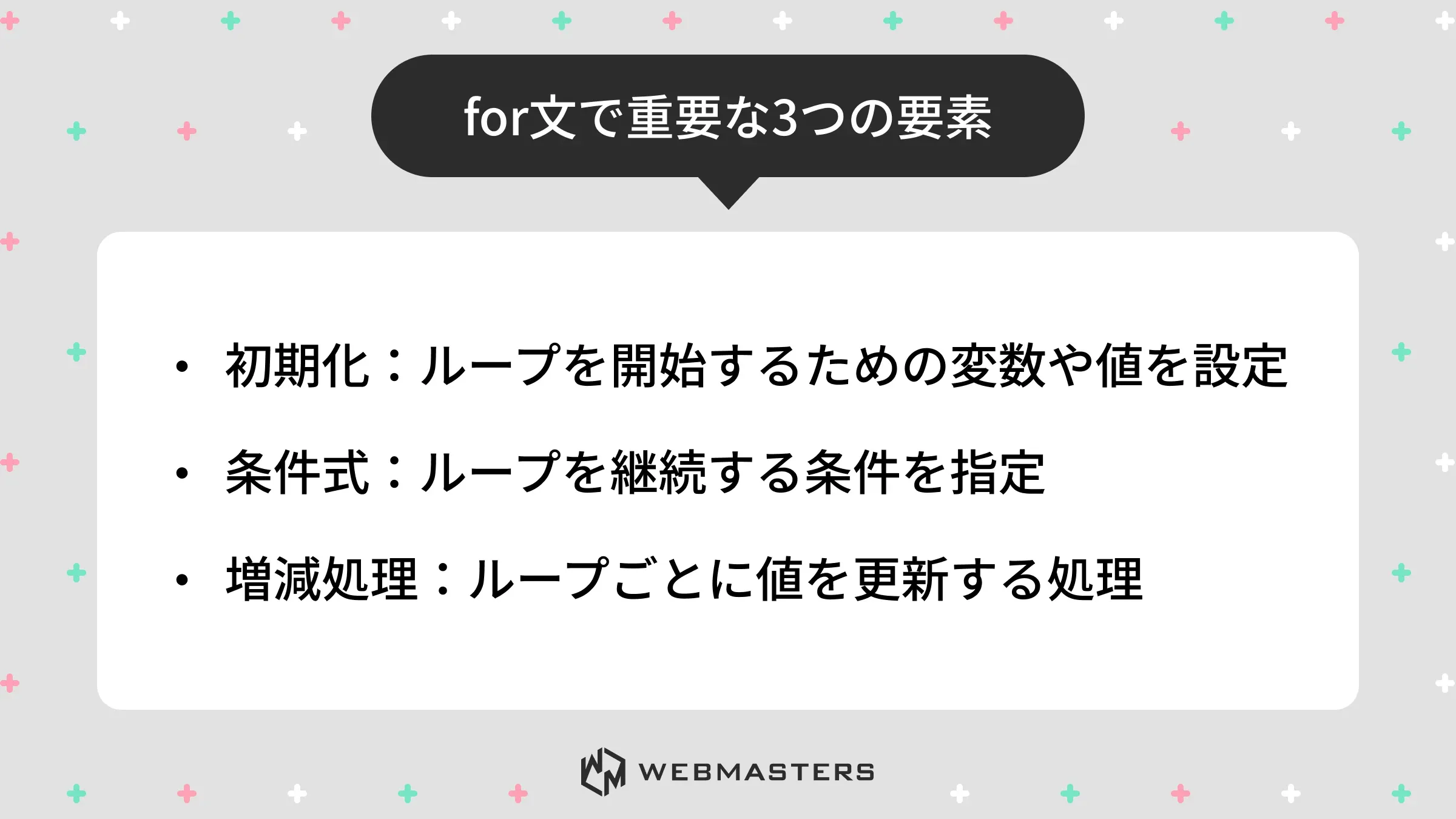 for文の3要素