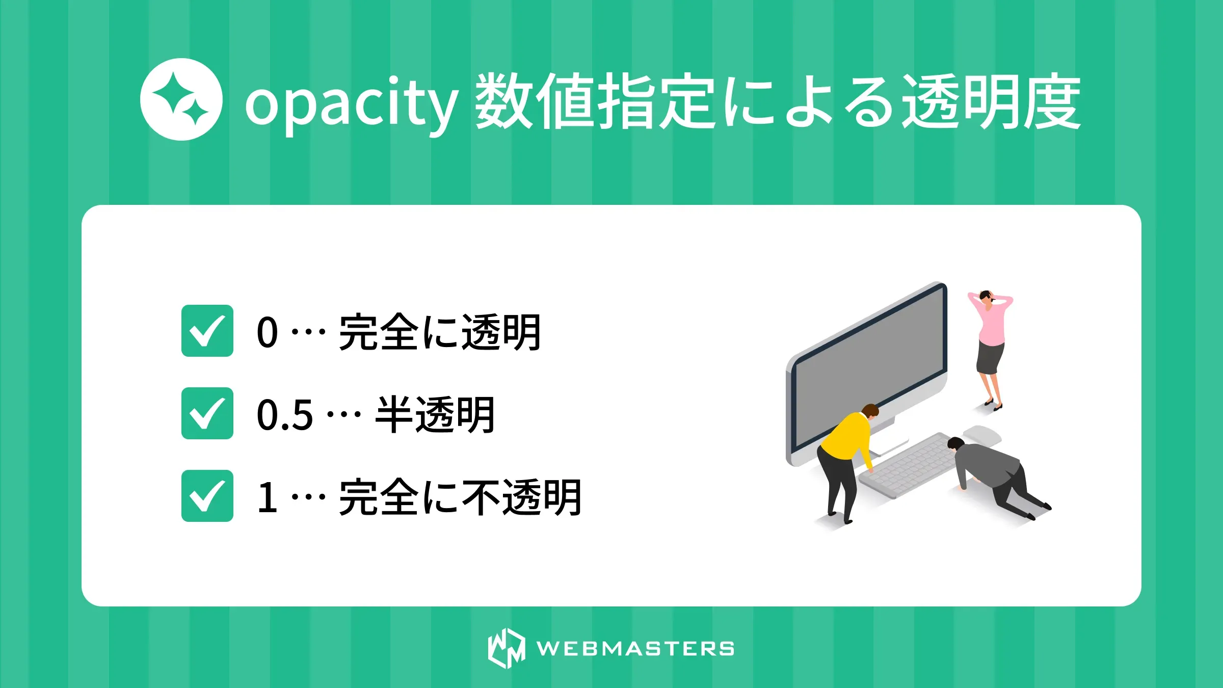 透明度の変化