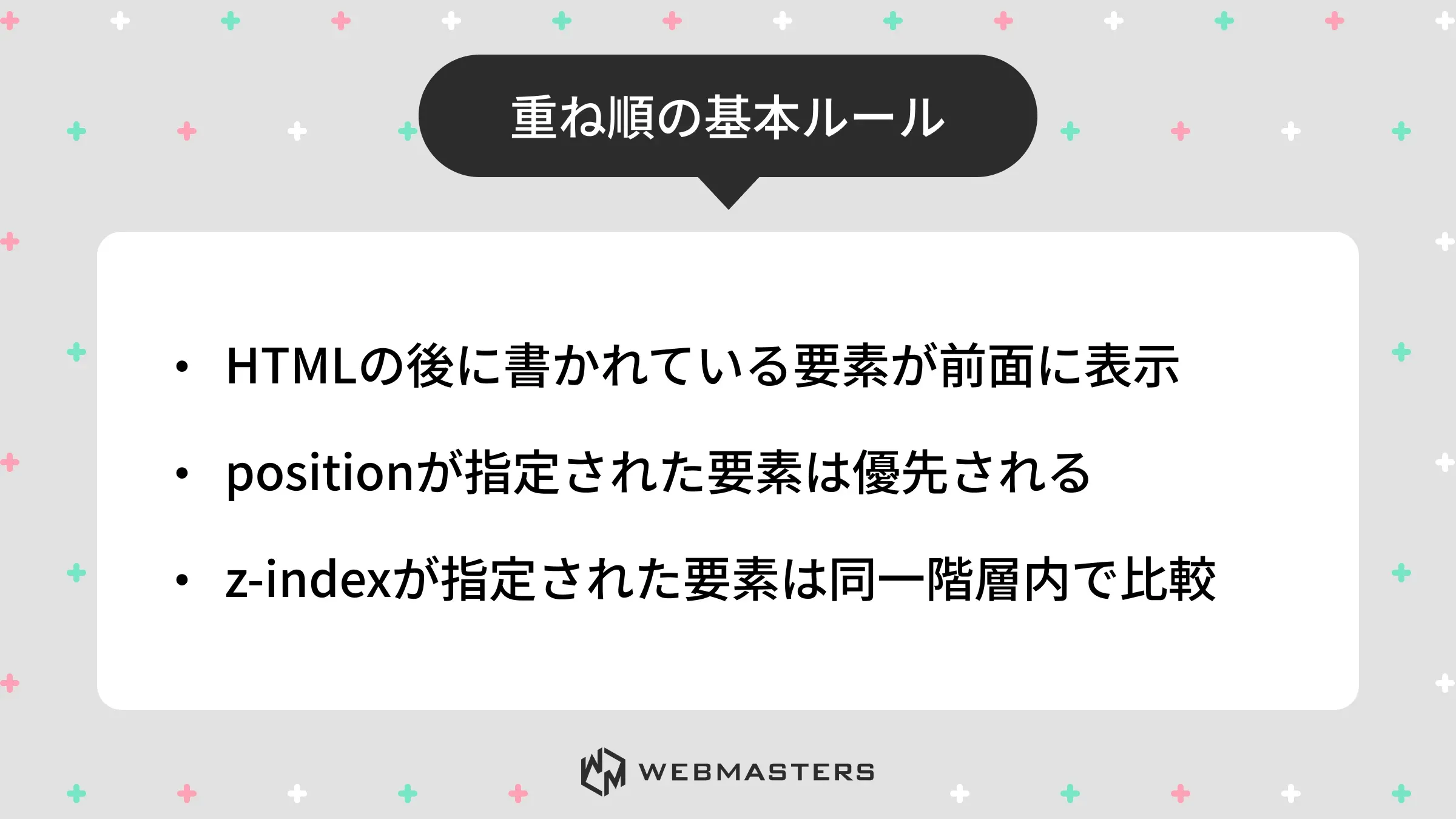 重ね順の基本ルール